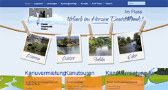 Desktop Screenshot of kanutouristik-mitte.de